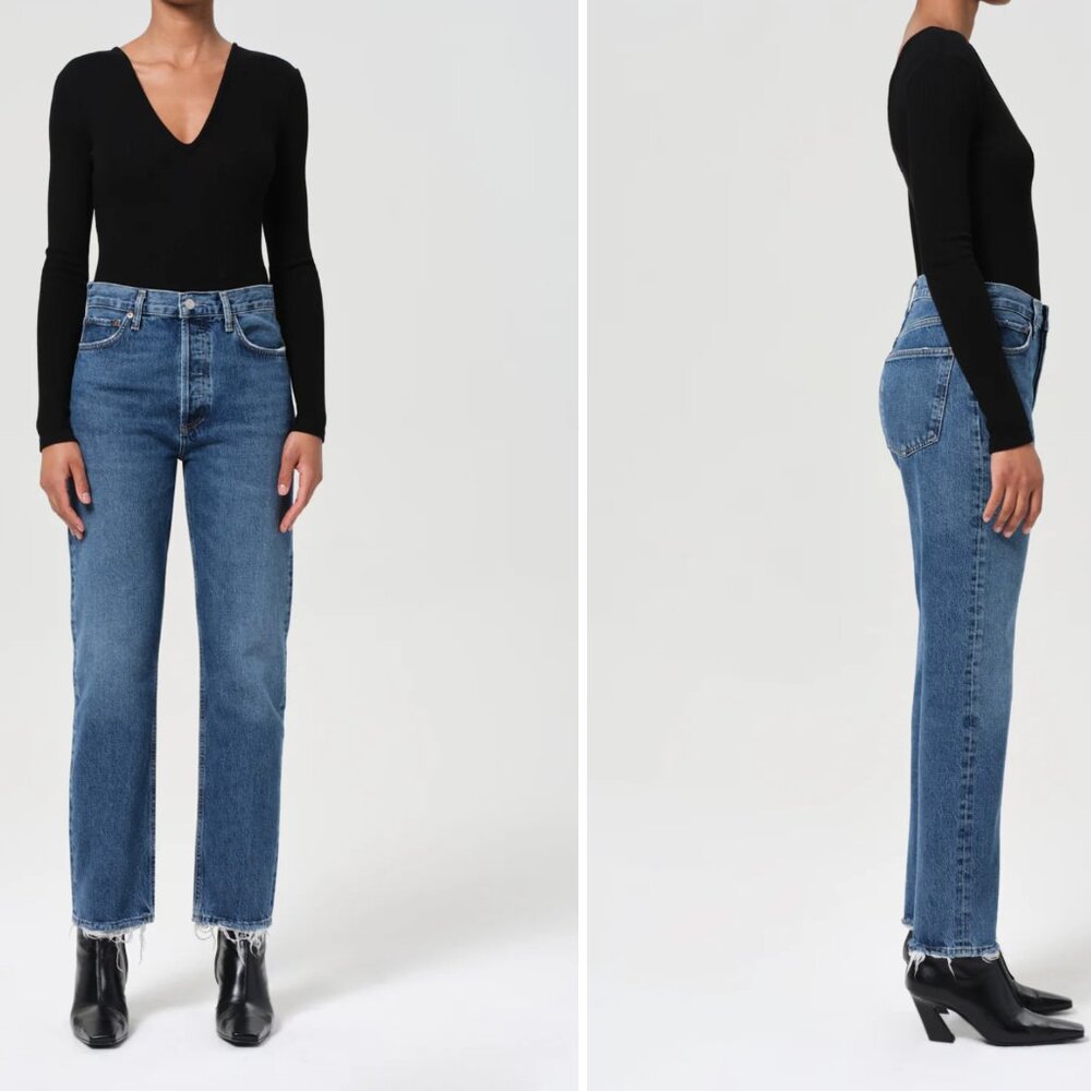 NWT Agolde 90's Pinch Waist High Rise Straight Jeans - size 31